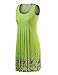 FSOOG Women Summer Floral Printed Sleeveless Tank Loose Causal Sundress A-Line Beach Dresses (XL, 2)