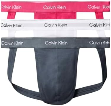   Intense Power Lジョックストラップ 3枚 Calvin Klein Men's Intense Power 3-Pack Jock Strap Black/Teal