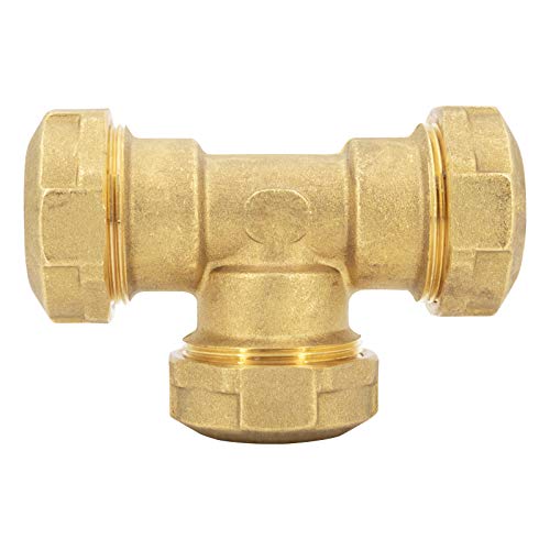 PE 20 x PE 20 x PE 20 T-Stück Steckmuffe Klemmverbinder aus Messing für PE-Rohr I idealer Steckverbinder für Industrie I… – Bild 3