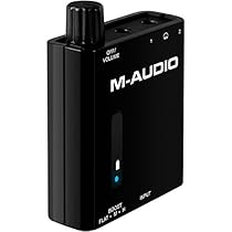 M-Audio Bass Traveler | Portable Powered Headphone Amplifier with Dual Outputs and 2-Level Boost
