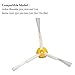 Hongfa 694 3-Armed Side Brush for i-Robot Roomba, 10 Pieces Replacement Accessories Parts for Roomba 650 690 614 550 760 780 (500 600 700 Series) Vacuum