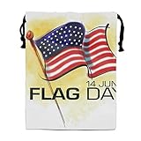Veterans Flag Day Printed Drawstring Shoe Pouch