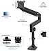 VIVO Premium Aluminum Single Screen Pneumatic Spring Monitor Arm Desk Mount Stand with Extension Pole | Fits One Screen up to 35” (STAND-V101GT)thumb 1