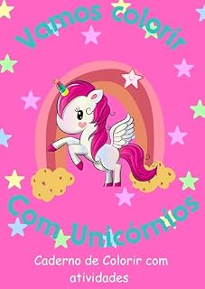 Livro Vamos Colorir com Unicórnios