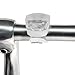 Bicycle LED Lights by Shining Buddy. Front & Rear Safety Set. White Headlight and Red Taillight. High Beam-Flashing-Blinking. Water Resistant, Batteries Included!