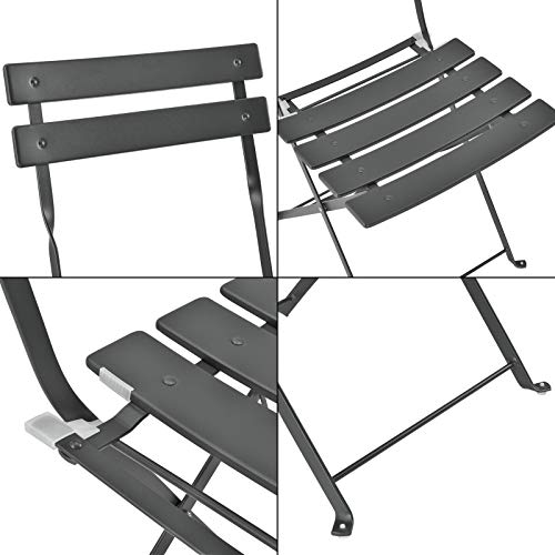 ADHW Tisch 2 Stühle Sitzgruppe Balkonset Gartengarnitur – Bild 8