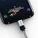 KINPS USB Type C Cable, 6ft/2m Fast Charger Braided Cord USB C to USB A 3.0 for Pixel 4/4XL, Samsung Note 10/S8/S9, Huawei Mate 30/P20, One Plus 6T/7, Nintendo Switch and More