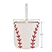 Easter Basket Cotton Easter Bunny Tote Bags Baseball Softball Design Personalized for Kids Carrying Gift and Eggs (Baseball)