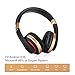 Fekgoo Bluetooth Headphones Wireless Headphones Over Ear Cell Phone Bluetooth Headset AUX SD Card Slot Compatible All Smart Phone Can be Switched to Wired Mode (Golden)thumb 1