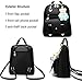 Vegan Leather Purse Backpack Mini Women Fashion Quilted Small Size Shoulder Bag