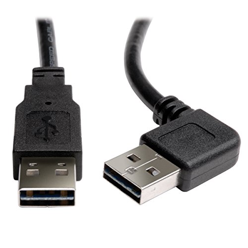Tripp Lite Universal Reversible USB 2.0 Hi-Speed Cable (Right / Left Angle Reversible A to Reversible A M/M) 6-ft.(UR020-006-RA)
