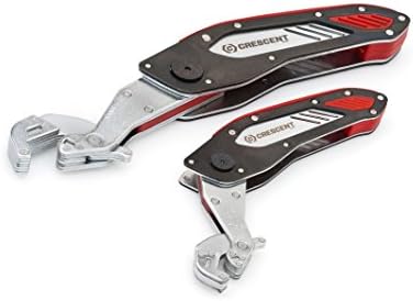 Crescent CFW2 2 Piece Folding Flip and Grip Ratcheting Wrench Silver/Black/Red
