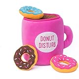 ZippyPaws Food Buddies Burrow, Interactive Squeaky Hide and Seek Plush Dog Toy