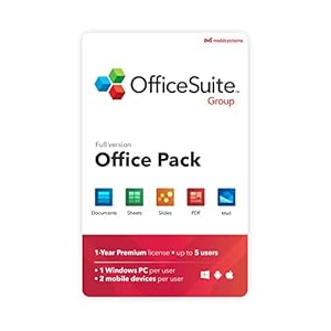 OfficeSuite Group Compatible with Microsoft® Office Word® Excel® & PowerPoint® and Adobe® PDF for PC Windows 10, 8.1, 8…