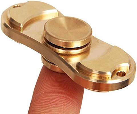 Upgrade BRASS EDC Fidget Hand Spinner High Speed 5Min Stainless Steel Bearing ADHD Focus Anxiety Relief Toys
