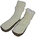 N'Ice Caps Little Girls Cable Knit Slipper Socks with Non-Skid Gripper Soles