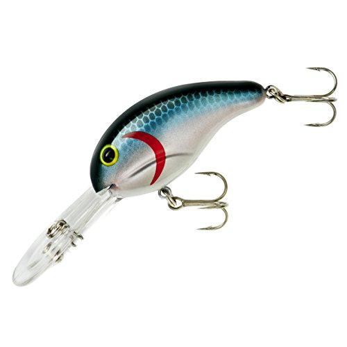 Bandit 3A20 300 Series Crank Bait Fishing Lure, Threadfin Shad Finish