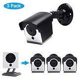 Wyze Cam Mount, Weather Proof 360 Degree Protective Adjustable Indoor and Outdoor Mount Cover Case for Wyze Camera (Black 3 Pack)