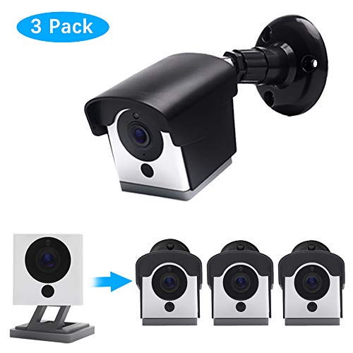 Wyze Cam Mount, Weather Proof 360 Degree Protective Adjustable Indoor and Outdoor Mount Cover Case for Wyze Camera (Black 3 Pack)