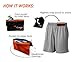 The RooSportPlus Magnetic Running Pouch - Magnetic Pocket to Hold Cell Phone, Wallet, Earphones - Securely Carry Essentials While Running - Magnetic Closure for Convenience - Blue, Large