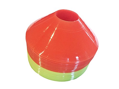 image for 24 Piece Yellow & Orange Disc Cone Set with Free Holder – Durable Ag