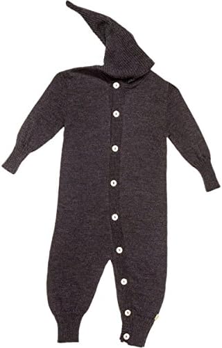 Nui Organics Milo Hooded Romper - Infant Boys' Charcoal, 3-6M