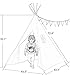Dream House Indian Teepee Tent for Toddlers to Hideaway