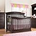 Full Size Conversion Kit Bed Rails for Sorelle Verona 4-in-1 Cribs | Does NOT fit Crib and Changer Combos (Espresso)