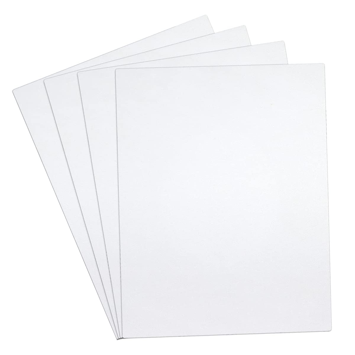 DRERIO 4pcs ABS Plastic Sheets, 1.5mm White, Flexible & Thermoformable, 40 x 30cm, For Craft, Home Decor & More