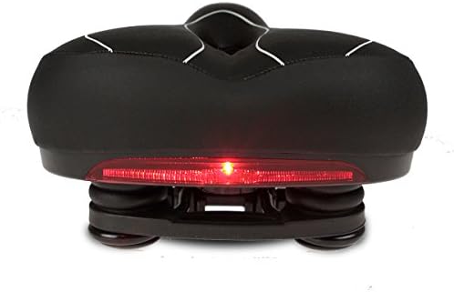 Oversize Comfort Bike Gel Seat,Bike Seat with Light Comfort Bicycle Saddle Seat Cushion Pad Mountain Bike Road Bike Seat Cushion (hollow white)