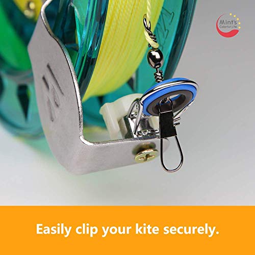 Mint's Colorful Life Kite String Reel Winder 7inches Dia with 600 feet Line (60 lbs) for Kids/Teens, Blue (Renewed) - Thumbnail 6