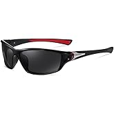 COZY SEEKER Polarized Sunglasses for Men, Wrap Around UV400 Protection Mens Sunglasses for Driving Fishing Cycling