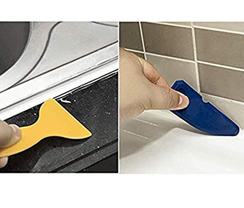 16Pcs Caulking Tool Kit Silicone Sealant Finishing Tool (Blue) + Silicone Caulk Removal Tool For Bathroom Kitchen And The Rest Of The Household