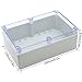 LeMotech ABS Plastic Junction Box Dustproof Waterproof IP65 Electrical Enclosure Box Universal Project Enclosure Grey with PC Transparent Clear Cover 9 x 5.9 x 3.4 inch(230 x 150 x 87 mm)