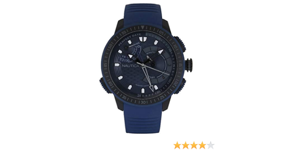 Nautica pour homme Cape Town Napcpt002 Yacht Racer Bleu Cadran bleu  Bracelet en silicone montre : Amazon.ca: Mode