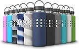 Thermi Protective Silicone Sleeve for Hydro Flask Water Bottles (18oz, 21oz, 32oz, 40oz, 64oz) (Midnight Blue, 40oz)