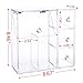 Lifewit Langforth 5mm Thick Acrylic Makeup Organizer Case with Rosy Pearl, Type3