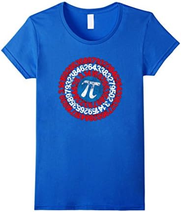 Women's Pi Day 2017 Funny Pi Superhero Style T-Shirts XL Royal Blue