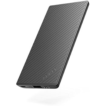 Anker PowerCore Slim 5000 Portable Charger, Ultra Slim 5000mAh External Battery with High-Speed Charging Technology, Pocket Friendly Power Bank, Perfectly designed for Smartphones