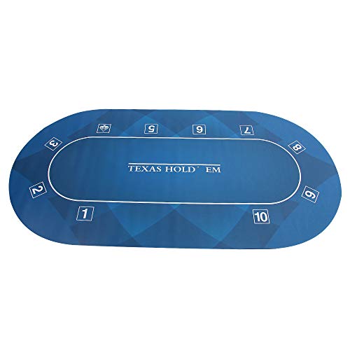 GAMELAND-78-x-39-Inch-Texas-Holdem-Poker-Mat-Portable-Rubber-Foam-Poker-Table-Tops-Poker-Layout-Smooth-Premium-Surface-Noise-Reduction-and-Carrying-Case-for-Poker-Games-Casino-Games