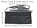 SEW UR LIFE Resist water 3 big Pockets Waist Server Apron Kitchen Restaurant Bistro Cafe Bar Pub Cake Shop Bakery Unisex Half Aprons (2, BLACK)