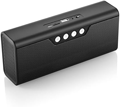 Excellenttorch Bluetooth Speakers Stereo Wireless Bluetooth 4.0 Portable Speaker Dual Passive Subwoofers Strong Bass Richer Bass Rugged design Perfect Speaker for Golf BBQ Shower &amp; Home (Black)