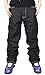 Pizoff Men's Hip Hop Back Graffiti Print Unwashed Baggy Jeans Denim j9001-4-36-Black