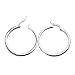 Sterling Silver Hoop Earrings Large Hoops Hoop Jewelry Big CZ Hoop Earrings for Women