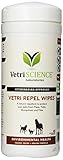 Vetriscience Laboratories - Vetri Repel, Natural Flea and Tick Repellant for Cats and Dogs, 60 Wipes