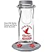 More Birds Jersey Hummingbird Feeder, Glass Milk Bottle Hummingbird Feeder for Outdoors, 5 Feeding Stations, 18 Ounces