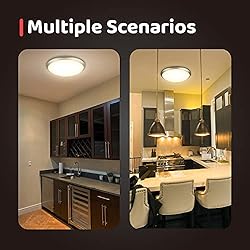 OREiN LED Ceiling Light, Brushed Nickel Flush Mount