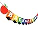 Yaaaaasss! Back to School Apple Banner Colorful Pencil Shape Welcome Banner First Day of School for Classroom Pennant Decoration