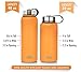 MIRA 40 Oz Stainless Steel Vacuum Insulated Wide Mouth Water Bottle | Thermos Keeps Cold for 24 hours, Hot for 12 hours | Double Walled Powder Coated Travel Flask | Pumpkin
