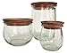 Weck Wood Lid Medium Fits Weck Jars with 3 1/8